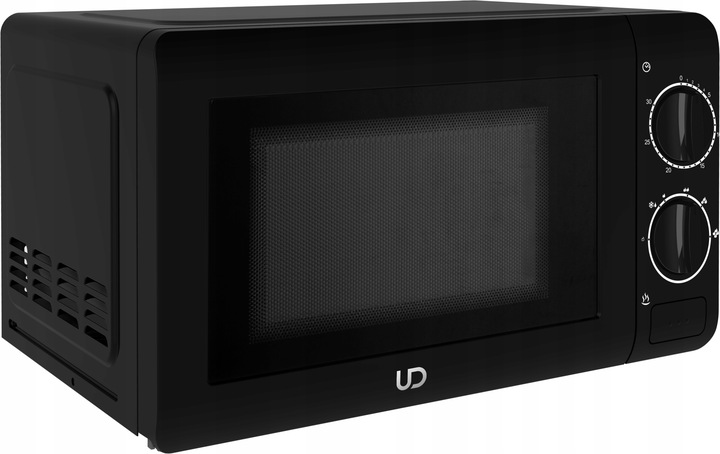 CZARNA KUCHENKA MIKROFALOWA MIKROFALÓWKA MIKROFALA UD TIMER 700W 20l LITRÓW