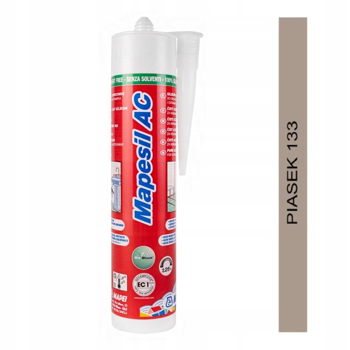 MAPEI Silikon Sanitarny Mapesil AC 133 PIASEK 310ml