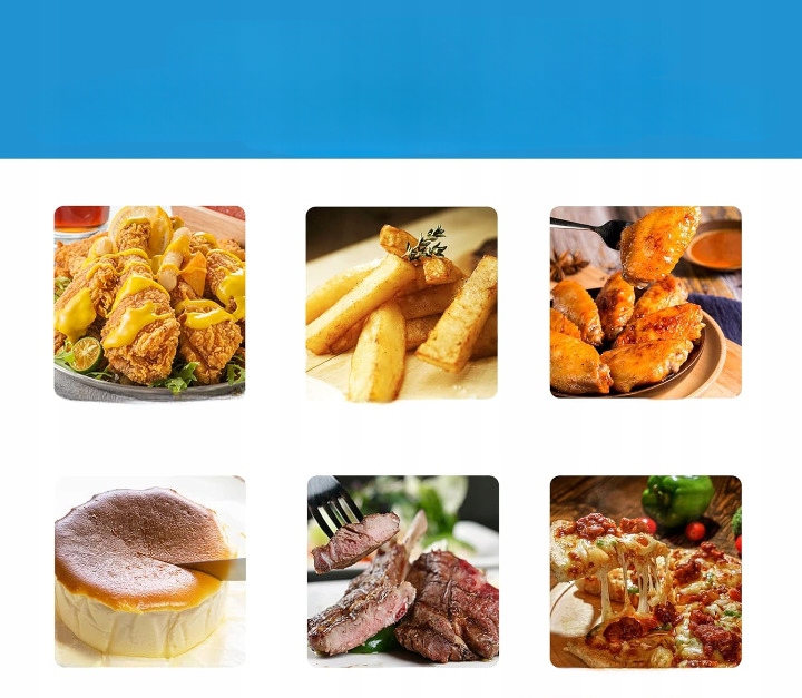 Frytkownica beztłuszczowa Midea MF-TN40D2 1500W 4L 35-200*C Timer 60min 8w1