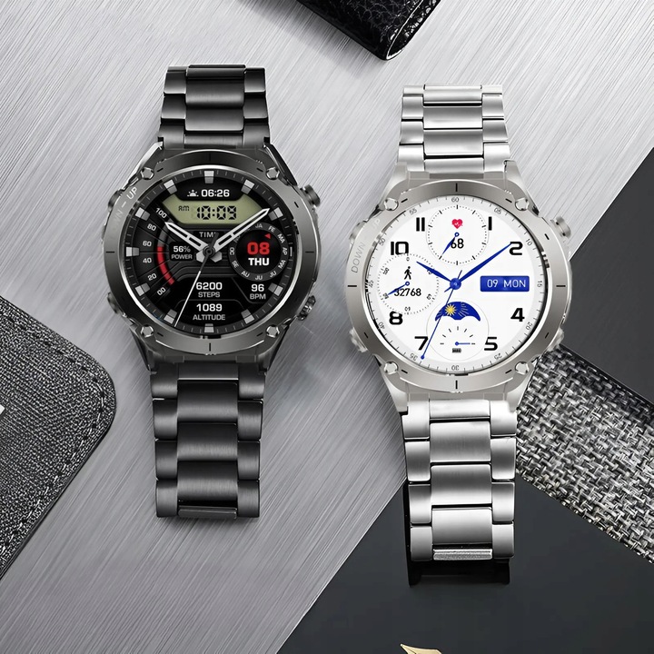 SMARTWATCH MĘSKI ZEGAREK GPS 730 MAH KOMPAS ROZMOWY LATARKA AMOLED PL