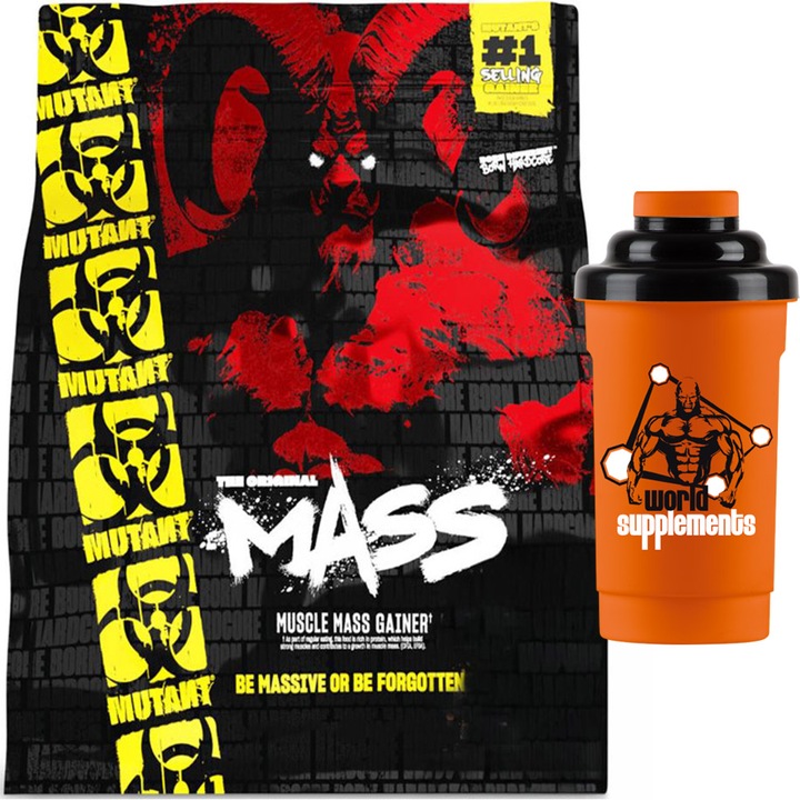 PVL Mutant Mass 6800g BIAŁKO WĘGLOWODANY NA MASĘ MIĘŚNIE OMEGA 3 MCT