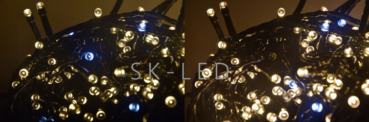 Lampki Choinkowe 500 LED Flash Białe Ciepłe 35m Światełka na Choinkę flesz