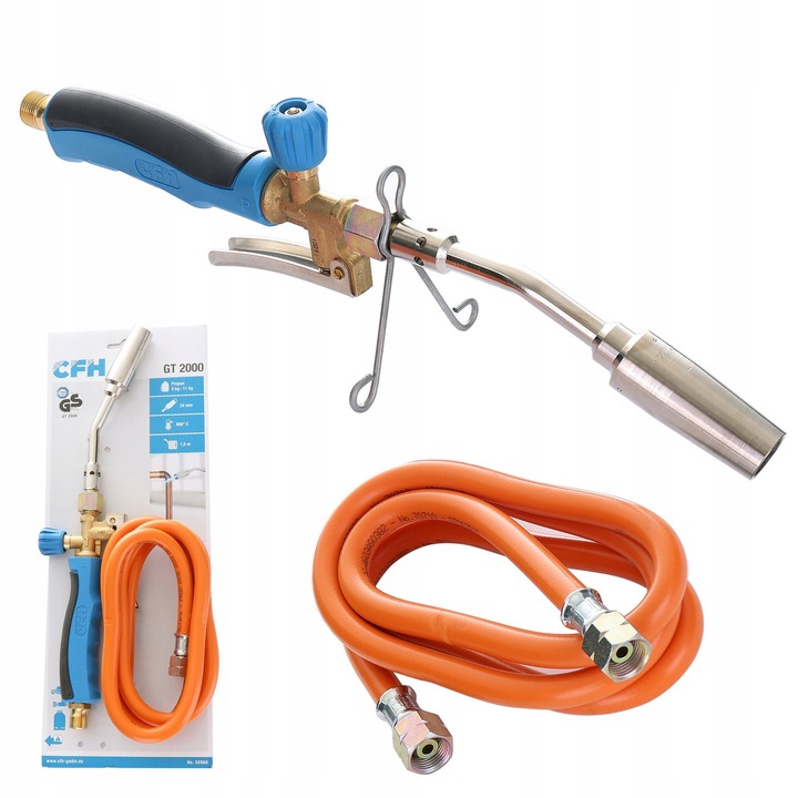 Turbo Palnik do Lutowania Twardego Niemiecki CFH 2000 st.C Wąż 1,5m