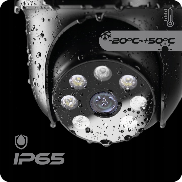 Kamera Zewnętrzna Obrotowa IP WIFI 5MPx 2880x1620 ZOOM x5 LUXTORN 2K