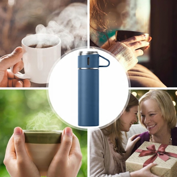 TERMOS STAL NIERDZEWNA BUTELKA PICIA BUTELKA TERMICZNA GORĄCE ZIMNE NAPOJE