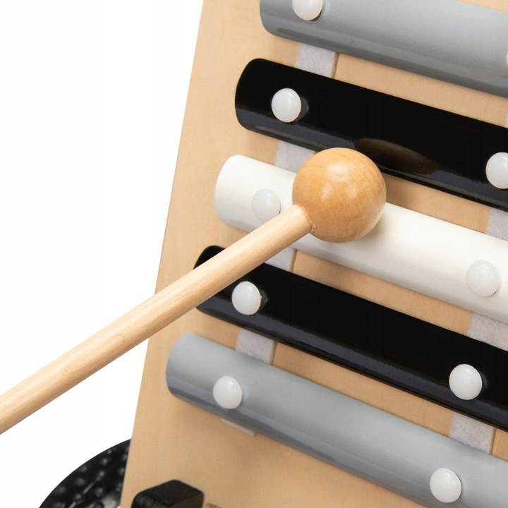 CHODZIK PCHACZ INTERAKTYWNY DLA DZIECI JEŹDZIK EDUKACYJNY 2W1 CZARNO-BIAŁY