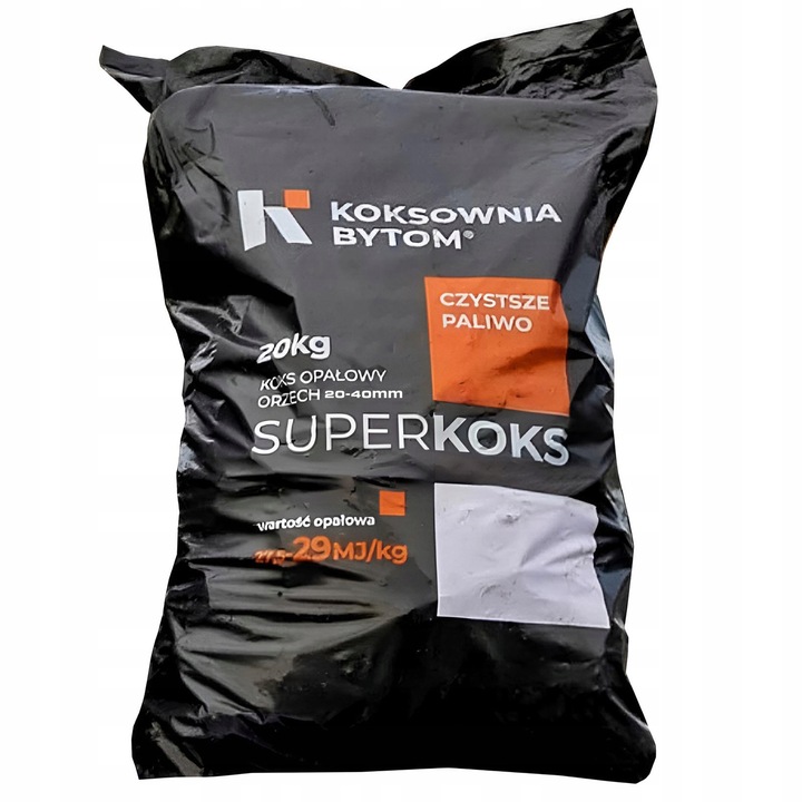 KOKS OPAŁOWY 20-40mm - KOKSOWNIA BYTOM - WĘGLOKOKS WĘGIEL OPAŁ - Worek 20kg