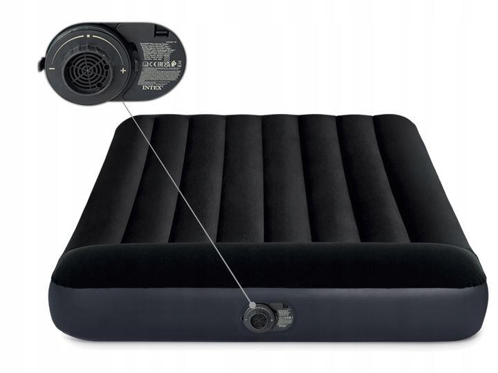 MATERAC DMUCHANY WELUR POMPKA 191x137 INTEX 64148