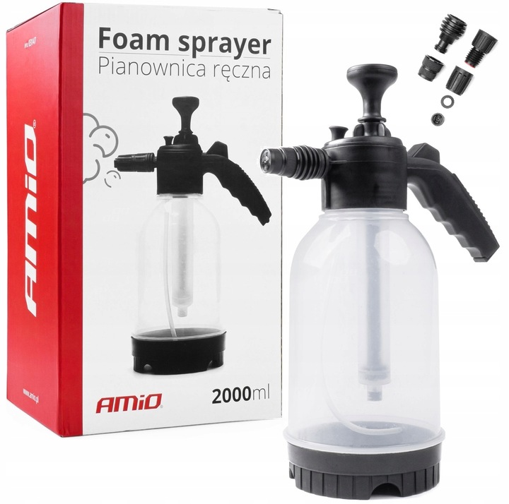 Zestaw do mycia samochodu auta pianownica 2L Amio + K2 piana aktywna 1L