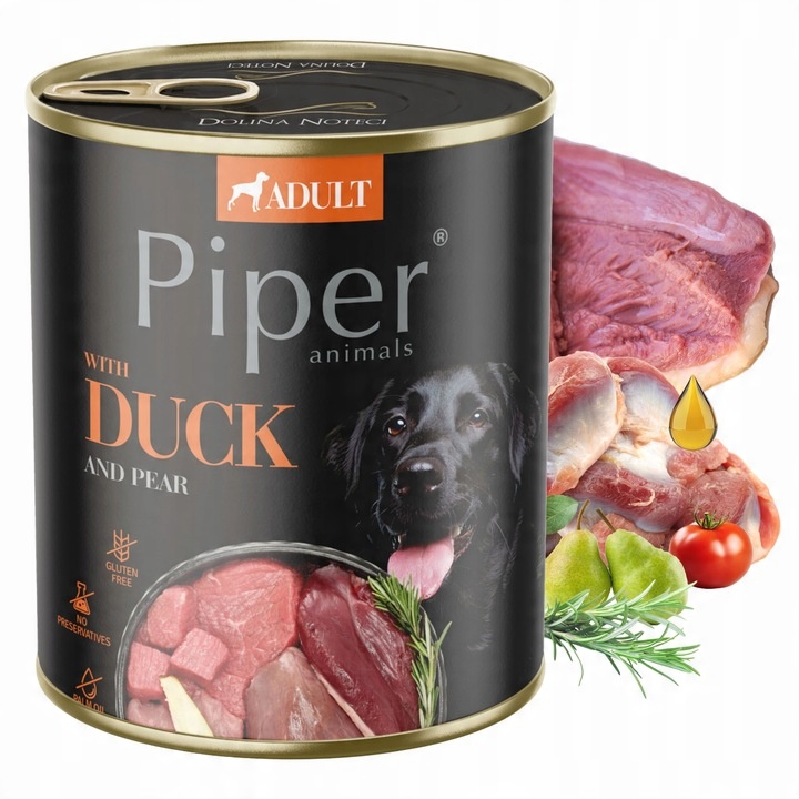 PIPER Karma mokra dla psa DOLINA NOTECI mix smaków 30 x 800g