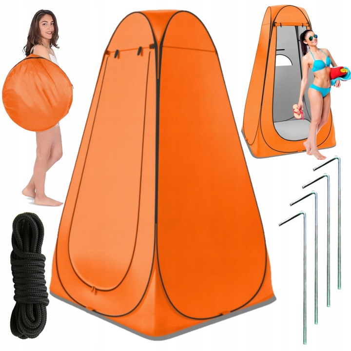 3W1 Namiot Plażowy Przebieralnia Toaleta WC Kabina Prysznic Kempingowy 185c