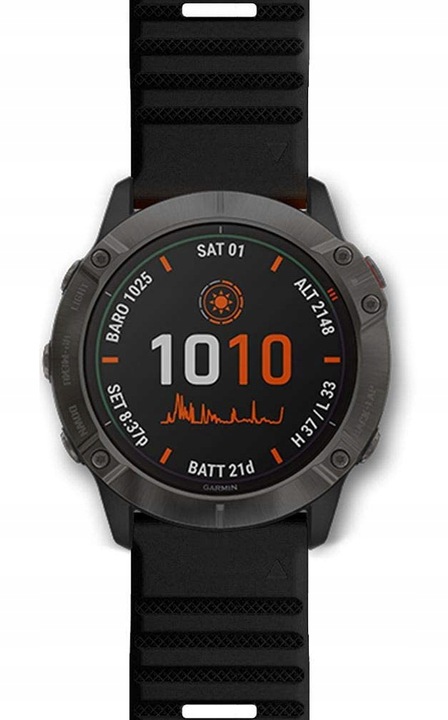 CZARNY Pasek Garmin FENIX 6X PRO QuickFit 26mm