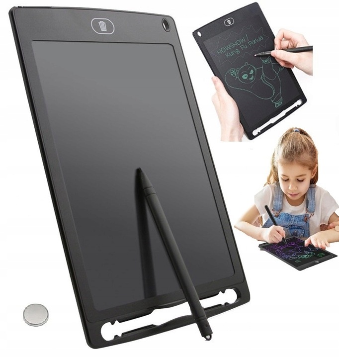 DUŻY TABLET GRAFICZNY DO RYSOWANIA RYSIK ZNIKOPIS TABLICA NOTATNIK LCD