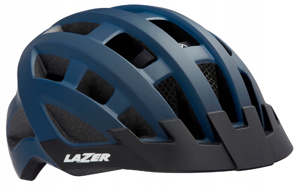 KASK ROWEROWY LAZER PETIT DLX DARK BLU 50-56 +LED