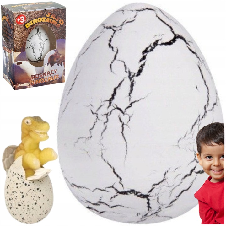 5x JAJO jajko dinozaura wykluwający rosnący DINOZAUR DUŻE NA PREZENT