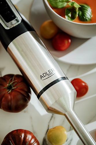 Blender Ręczny Zestaw 1800W Rozdrabniacz Turbo 4 Ostrza 20 Prędkości Adler