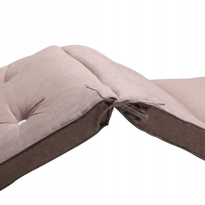 MATERAC PODUSZKA PODUCHA NA LEŻAK 196x55x5 KREMOWY