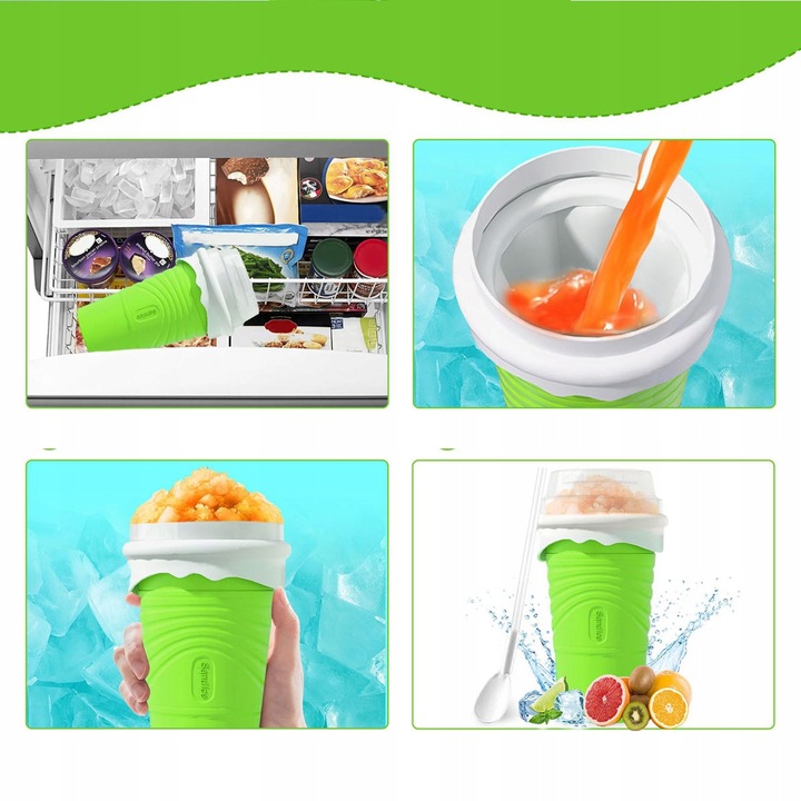 KUBEK DO ROBIENIA LODÓW GRANITY SORBETÓW SLUSHY KOKTAJLI MROŻONYCH 500ML