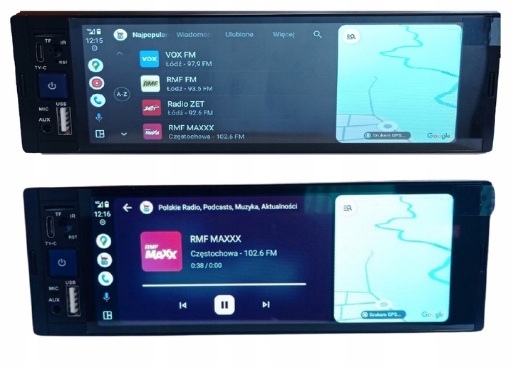 RADIO SAMOCHODOWE NAWIGACJA 1DIN ANDROID BT USB AUX KAMERA COFANIA CARPLAY