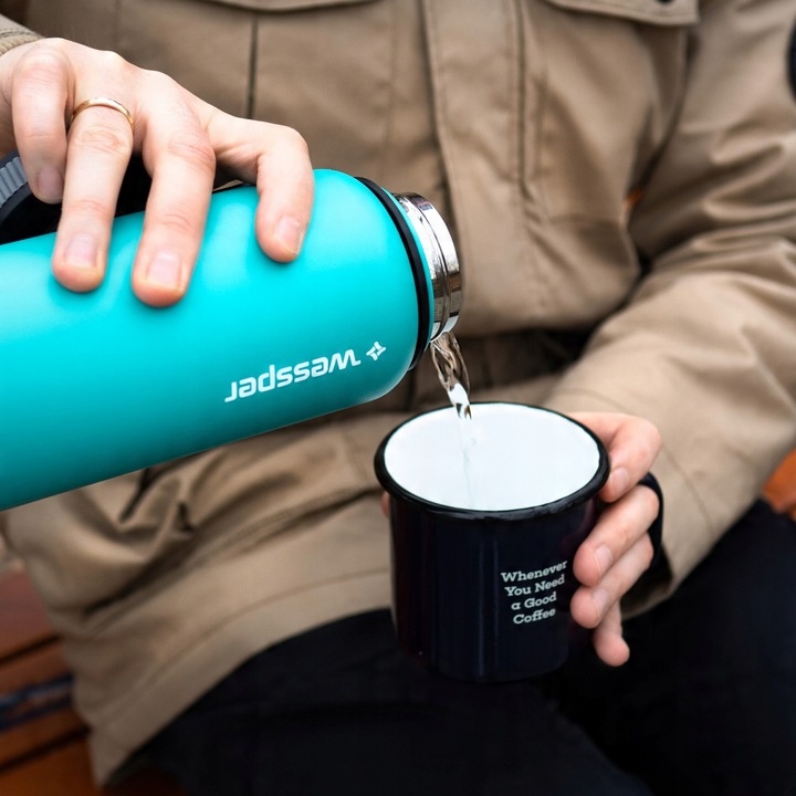 Kubek termiczny dla dzieci do szkoły termos na herbatę wymienne ustniki 1l