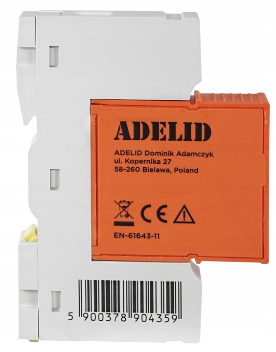 OGRANICZNIK OCHRONNIK PRZEPIĘĆ PRZEPIĘCIOWY 1-FAZ B+C T1 T2 1P 6kA AC