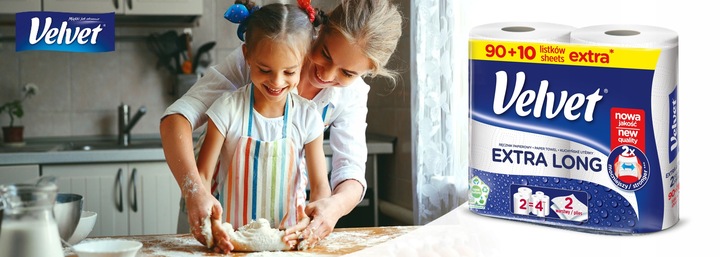 Velvet ręczniki papierowe Extra Long 9x2 rolki 100 listków