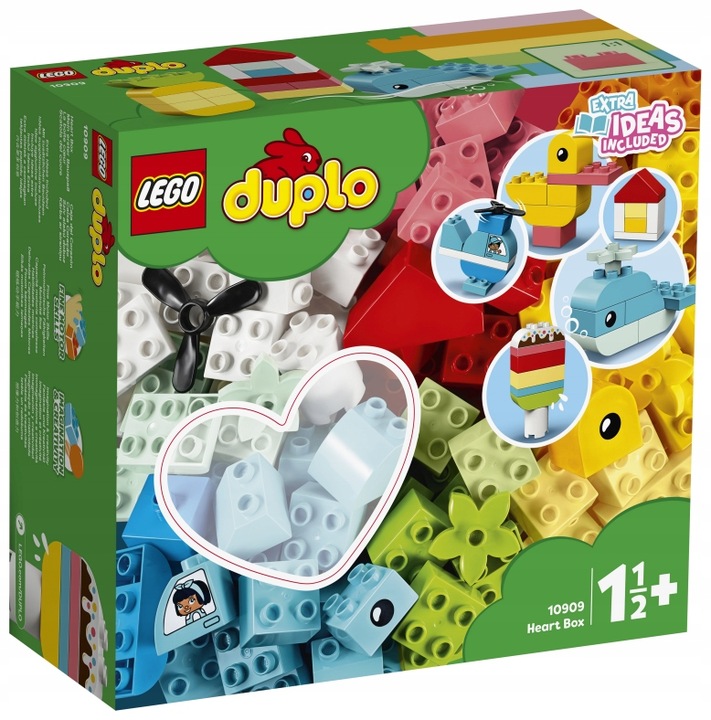 LEGO DUPLO Classic. Pudełko z serduszkiem. 10909.