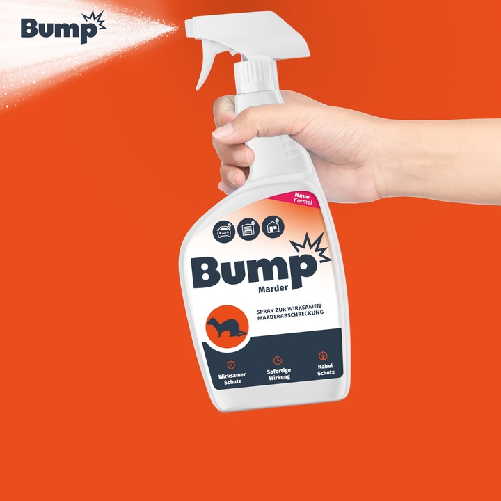 BUMP MARDER Odstraszacz na kuny do samochodu domu Spray Preparat 2x500ml