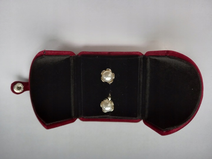 Srebrne spinki do mankietów Exciting z Perłą