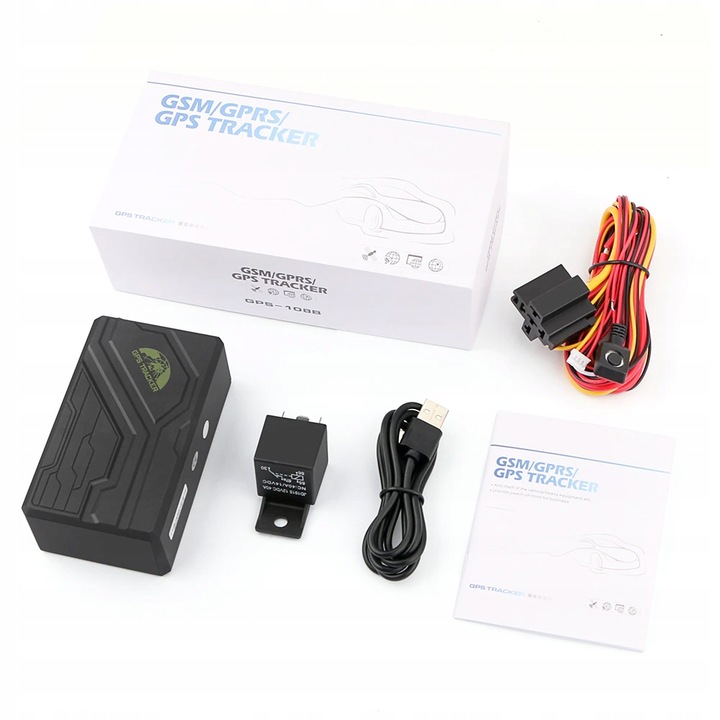 LOKALIZATOR GPS TK108B MAGNES PODSŁUCH ŚLEDZENIE TRACKER APP 10000mAh