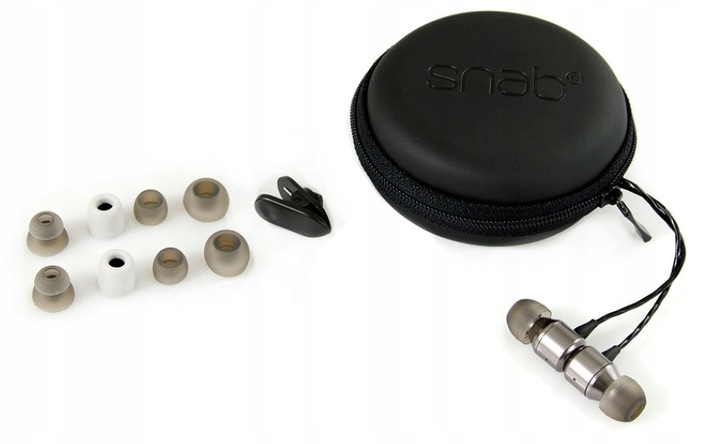 Słuchawki dokanałowe przewodowe z mikrofonem SNAB OverTone EP-101M v4