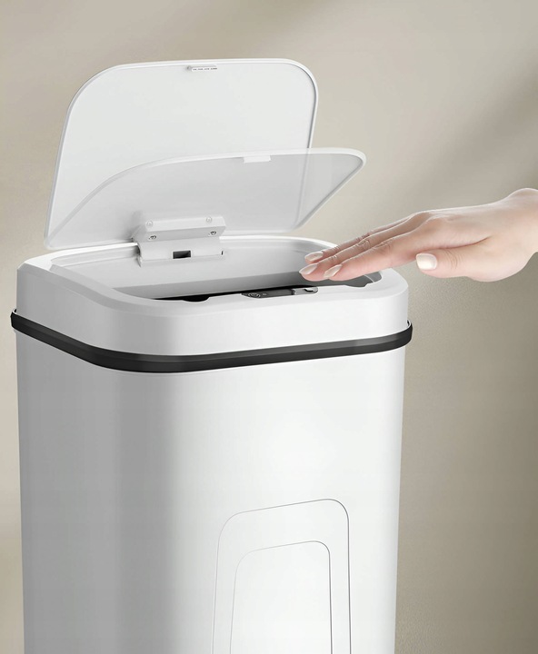 MOZOS Automatyczny kosz na śmieci CZUJNIK RUCHU 15L biały DUŻY