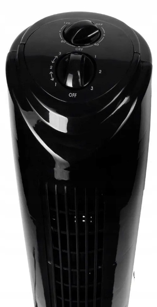 Wentylator kolumnowy podłogowy stojący wiatrak cichy oscylacja timer