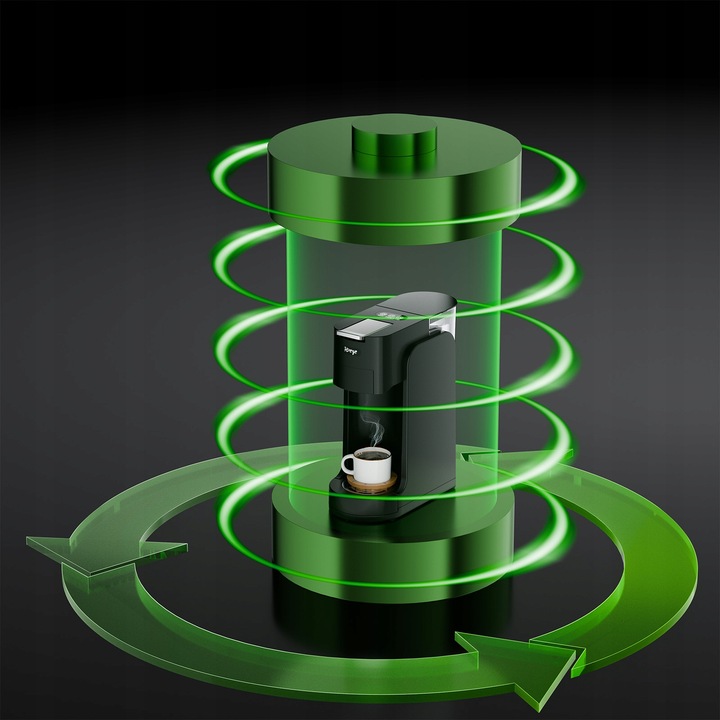 Ekspres kapsułkowy, ekspres wielokapsułkowy 3 w 1+ spieniacz do mleka