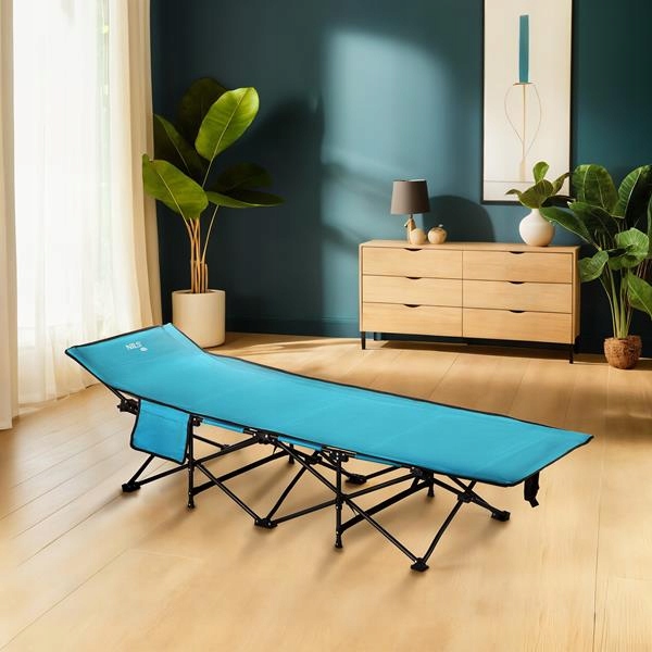 ŁÓŻKO turystyczne polowe NA KEMPING RYBY do ogrodu domu dla gości składane