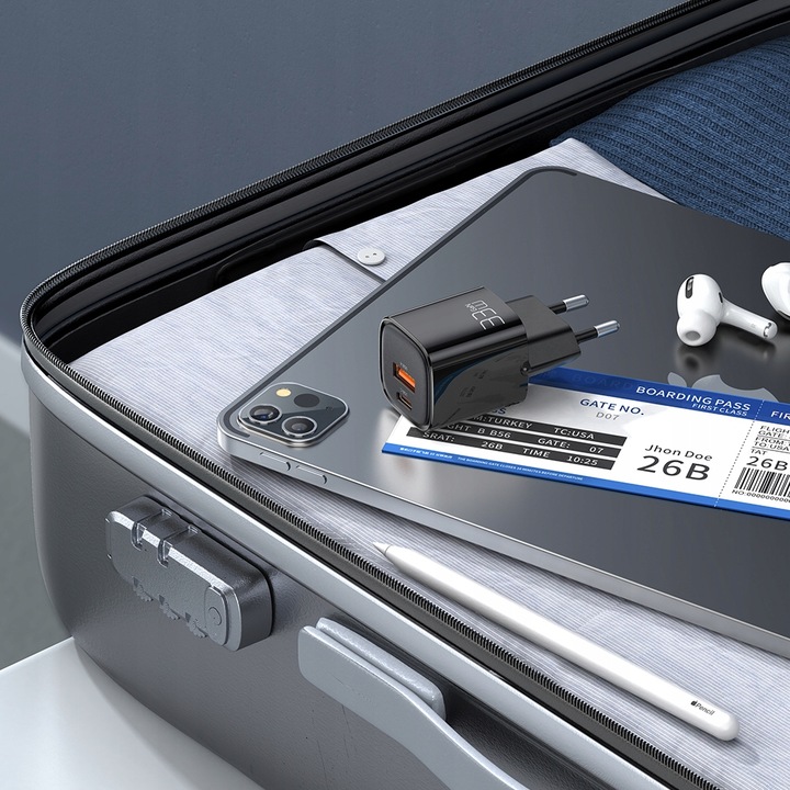 MCDODO NANO GaN ŁADOWARKA 2X USB/USB-C PD QC - 33W