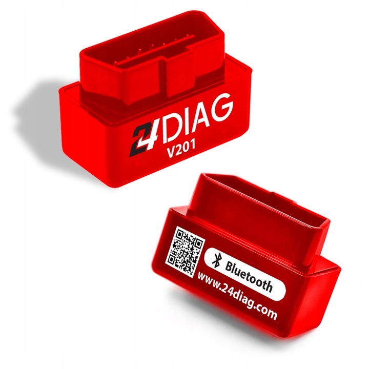 24DIAG V201 ELM327 BLUETOOTH OBD2 INTERFEJS DIAGNOSTYCZNY ANDROID OBDII BT