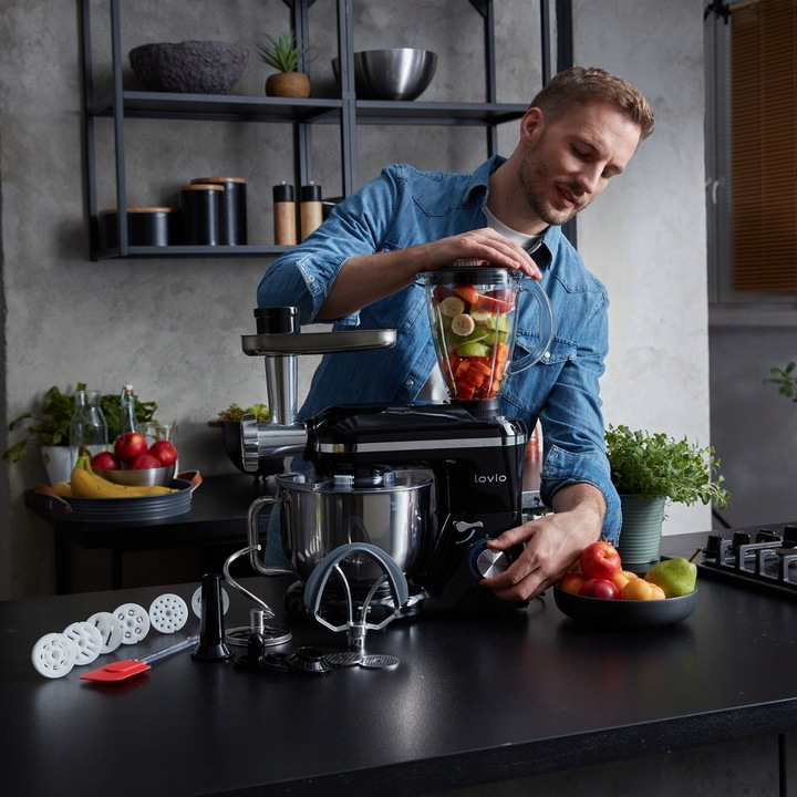 Wielofunkcyjny Mikser Robot Kuchenny BLENDER MASZYNKA 1900W 6,2L Akcesoria