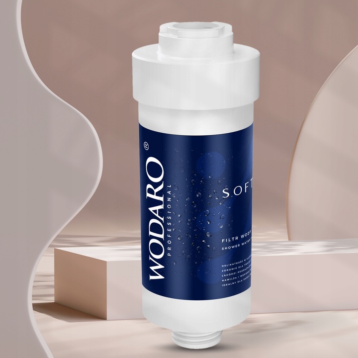 SOFTSKIN Filtr Wody Prysznicowy pod Prysznic WodaRO Filtracja KDF BPA FREE