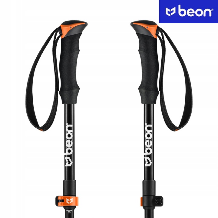 KIJE TREKKINGOWE SKŁADANE REGULOWANE KIJKI W GÓRY TURYSTYCZNE BEON FOLD