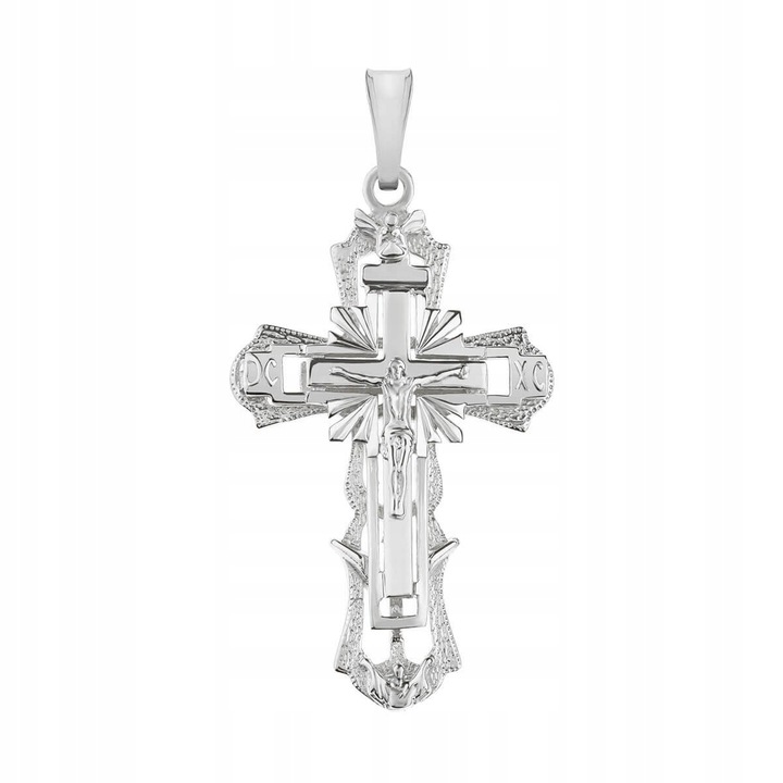 Krzyżyk srebrny męski duży 15g 7cm srebro 925 krzyż srebrny dla faceta