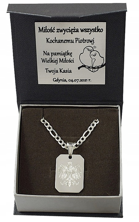 SREBRNY PEŁNY ŁAŃCUSZEK MĘSKI FIGARO NIEŚMIERTELNIK PR. 925 + GRAWER GRATIS