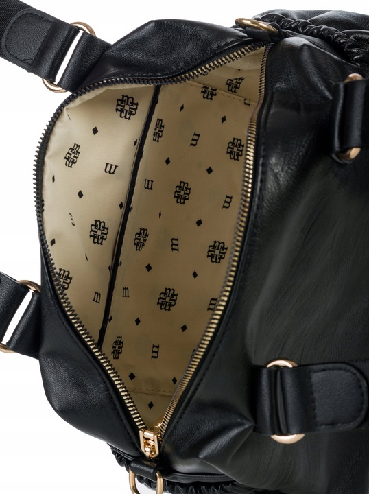 Listonoszka Kuferek PREMIUM Torebka Damska Monnari czarna Pojemna do pracy