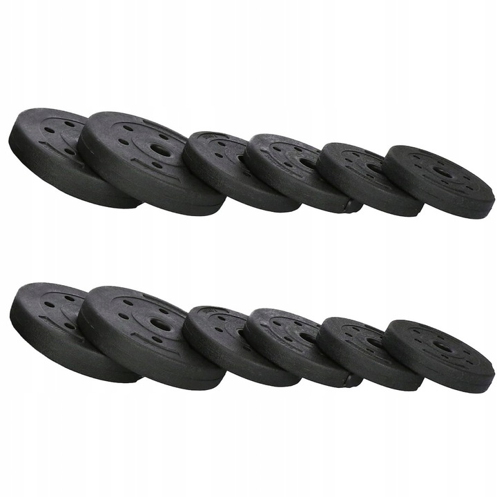 Hantle regulowane bitumiczne zestaw hantli ćwiczeń 2x10kg gryf+ kettle 20kg