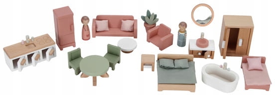 Little Dutch duży, drewniany domek dla lalek [LD7117]