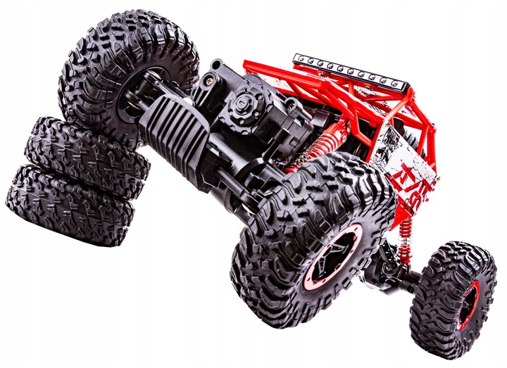 Samochód Auto RC ROCK CRAWLER 2.4 GHz 1:18 Czerwony Zdalnie Strerowany RC