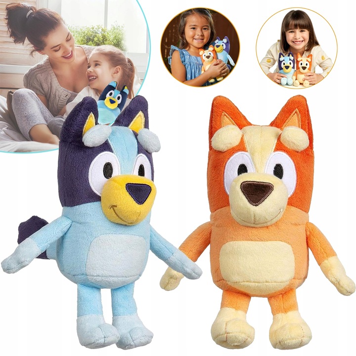 2-PAK PLUSZOWA PRZYTULANKA MIĘKKA ZABAWKA BLUEY DLA CHŁOPCÓW I DZIEWCZYNEK