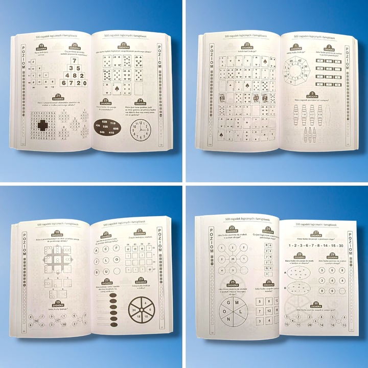 LOGIC BOX duży zestaw łamigłówek retro prezent książka urodziny dla dziecka
