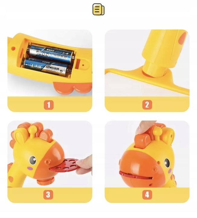 PROJEKTOR TABLICA RZUTNIK DO RYSOWANIA MAZAKI KREATYWNA ZABAWA ŻYRAFA