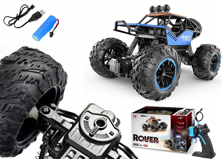SAMOCHÓD ZDALNIE STEROWANY AUTO TERENOWE AUTKO PILOT RC ROVER + AKUMULATOR